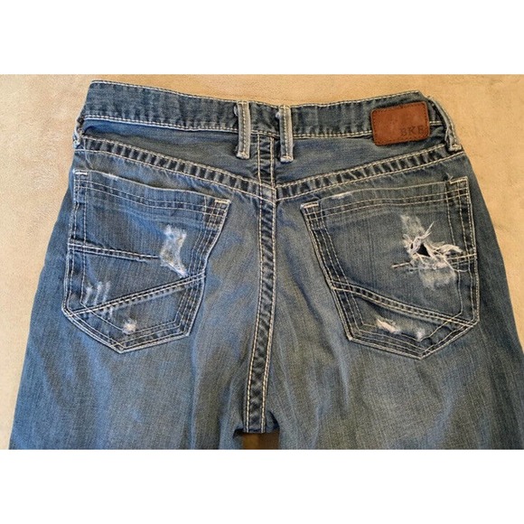 Buckle Jeans Buckle Bke Tyler Straight Leg Medium Wash Distressed